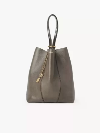 Chloé Spin Tote Bag aus genarbtem Leder