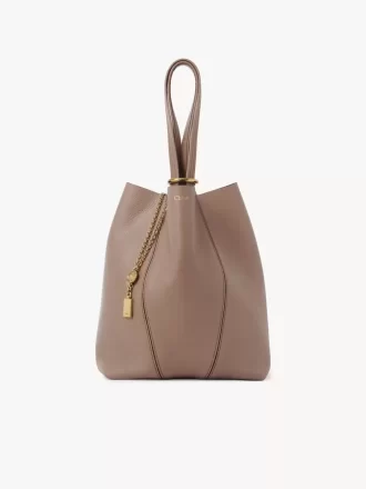 Chloé Spin Tote Bag aus genarbtem Leder