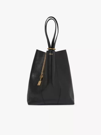 Chloé Spin Tote Bag aus genarbtem Leder