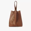 Chloé Spin Tote Bag aus genarbtem Leder