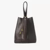 Chloé Spin Tote Bag aus genarbtem Leder