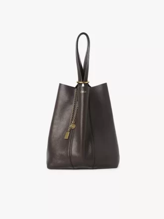 Chloé Spin Tote Bag aus genarbtem Leder