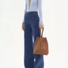 Chloé Spin Tote Bag aus genarbtem Leder