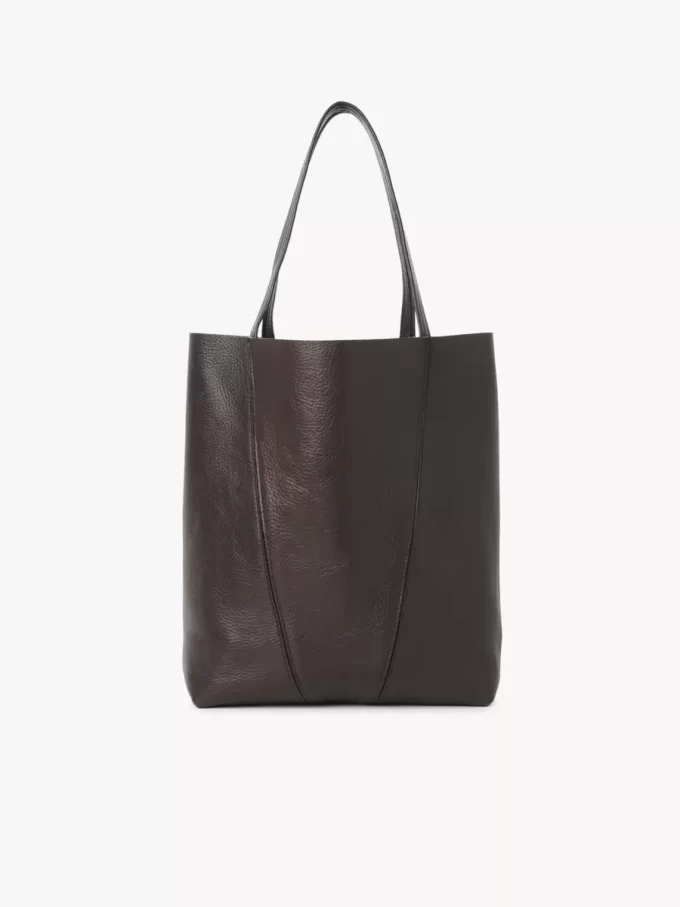 Chloé Spin Tote Bag aus genarbtem Leder