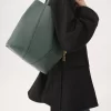 Chloé Spin Tote Bag aus genarbtem Leder Chloé Spin Tote Bag aus genarbtem Leder