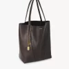 Chloé Spin Tote Bag aus genarbtem Leder