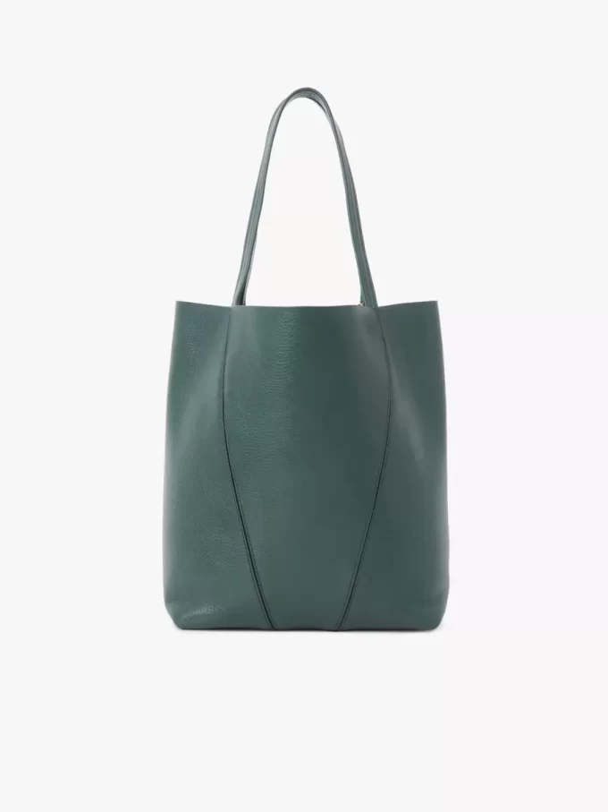 Chloé Spin Tote Bag aus genarbtem Leder Chloé Spin Tote Bag aus genarbtem Leder