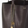 Chloé Spin Tote Bag aus genarbtem Leder