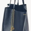 Chloé Spin Tote Bag aus genarbtem Leder Chloé Spin Tote Bag aus genarbtem Leder