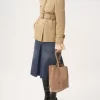 Chloé Spin Tote Bag aus genarbtem Leder Chloé Spin Tote Bag aus genarbtem Leder