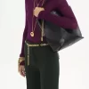 Chloé Spin Tote Bag aus genarbtem Leder