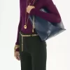 Chloé Spin Tote Bag aus genarbtem Leder Chloé Spin Tote Bag aus genarbtem Leder