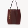 Chloé Spin Tote Bag aus genarbtem Leder und Wildleder Chloé Spin Tote Bag aus genarbtem Leder und Wildleder