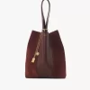 Chloé Spin Tote Bag aus genarbtem Leder und Wildleder Chloé Spin Tote Bag aus genarbtem Leder und Wildleder