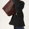 Chloé Spin Tote Bag aus genarbtem Leder und Wildleder Chloé Spin Tote Bag aus genarbtem Leder und Wildleder