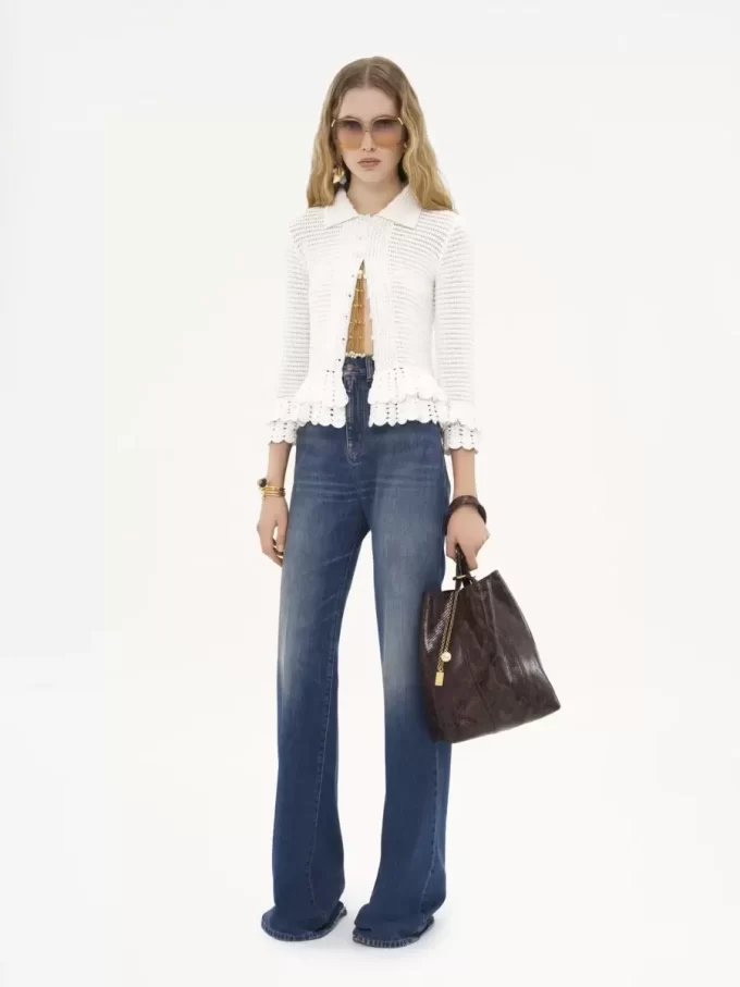 Chloé Spin Tote Bag aus Leder mit Python-Effekt Chloé Spin Tote Bag aus Leder mit Python-Effekt