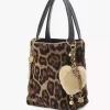Chloé Symbols Heart Shearling Taschenanhänger aus Messing Chloé Symbols Heart Shearling Taschenanhänger aus Messing