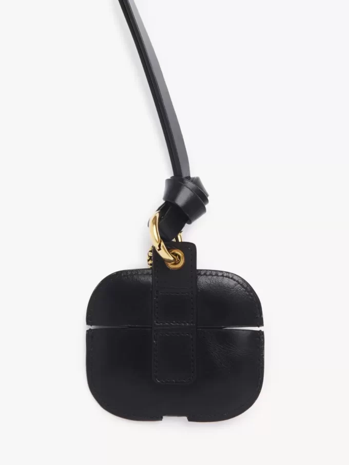 Chloé Symbols Snake Earpods-Etui aus genarbtem Leder Chloé Symbols Snake Earpods-Etui aus genarbtem Leder