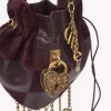 Château Treasures Umhängetasche aus genarbtem Leder und Wildleder Château Treasures Umhängetasche aus genarbtem Leder und Wildleder