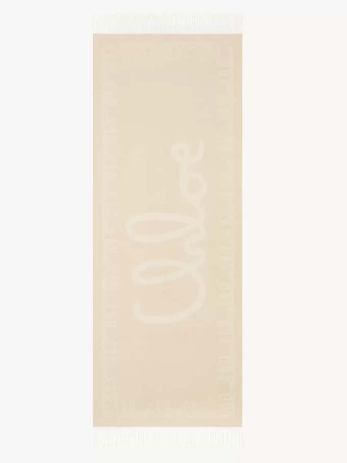 Der Chloé Iconic Schal aus Jacquardwolle