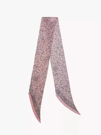 Der Chloé Paisley Bandeau-Schal aus Seidencharmeuse