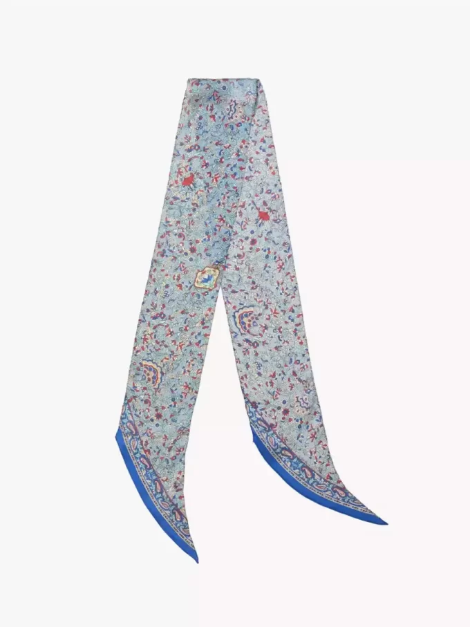 Der Chloé Paisley Bandeau-Schal aus Seidencharmeuse Der Chloé Paisley Bandeau-Schal aus Seidencharmeuse