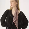 Der Chloé Paisley Bandeau-Schal aus Seidencharmeuse Der Chloé Paisley Bandeau-Schal aus Seidencharmeuse
