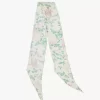 Der Chloé Peonies Bandeau-Schal aus Seidencharmeuse Der Chloé Peonies Bandeau-Schal aus Seidencharmeuse