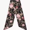 Der Chloé Peonies breiter Bandeau-Schal aus Seidencharmeuse Der Chloé Peonies breiter Bandeau-Schal aus Seidencharmeuse