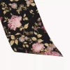 Der Chloé Peonies breiter Bandeau-Schal aus Seidencharmeuse Der Chloé Peonies breiter Bandeau-Schal aus Seidencharmeuse
