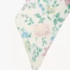 Der Chloé Peonies breiter Bandeau-Schal aus Seidencharmeuse Der Chloé Peonies breiter Bandeau-Schal aus Seidencharmeuse