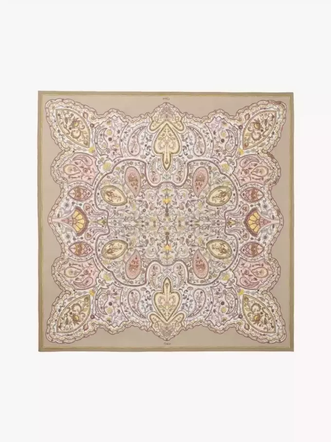 Der quadratische Chloé Paisley-Schal aus Seidentwill Der quadratische Chloé Paisley-Schal aus Seidentwill