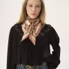 Der quadratische Chloé Paisley-Schal aus Seidentwill Der quadratische Chloé Paisley-Schal aus Seidentwill