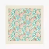 Der quadratische Schal „Chloé Peonies“ aus Seidentwill