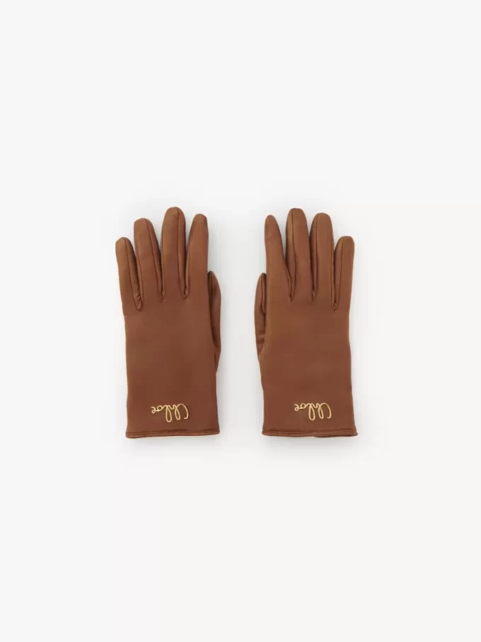 Die Chloé Iconic Handschuhe aus Leder
