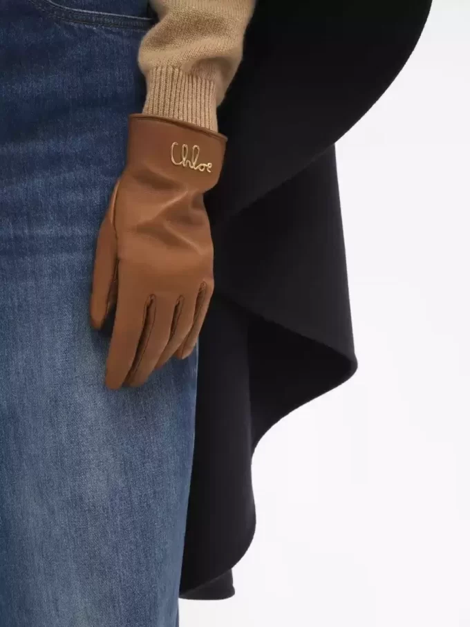 Die Chloé Iconic Handschuhe aus Leder