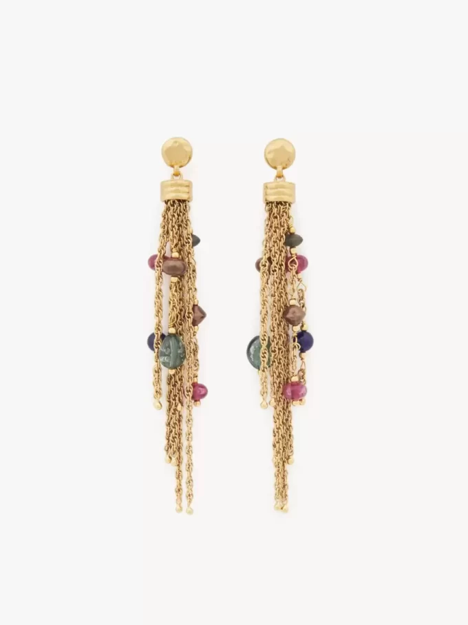 Die Chloé Pompoms Ohrringe Die Chloé Pompoms Ohrringe