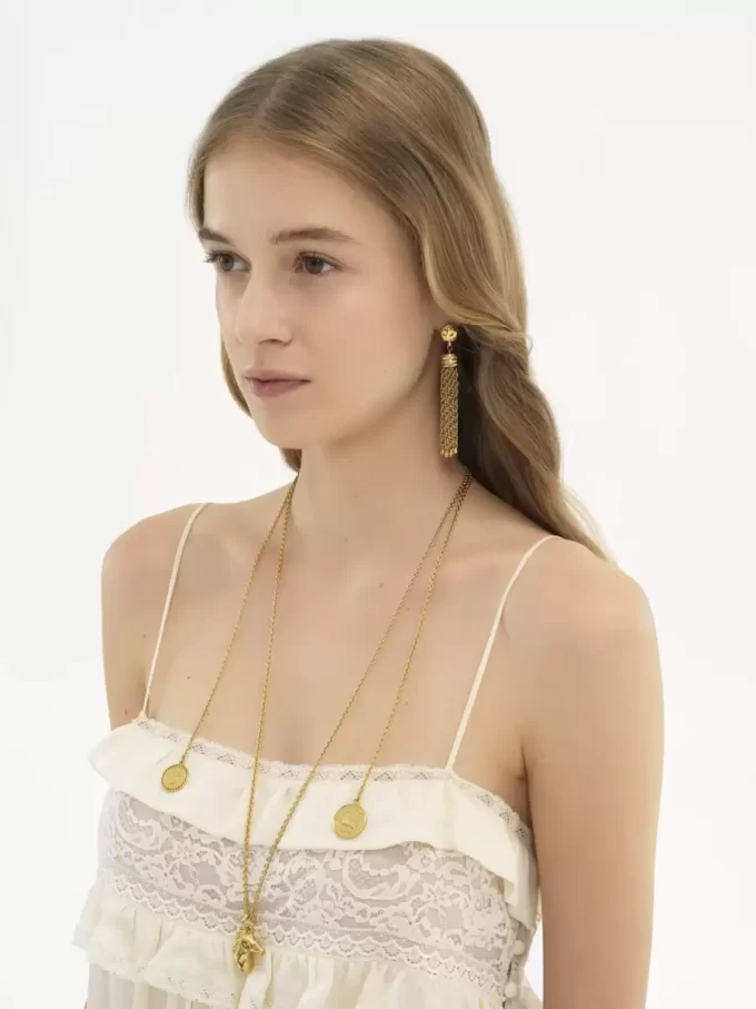 Die Chloé Pompoms Ohrringe Die Chloé Pompoms Ohrringe