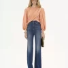High-Rise-Flare-Jeans aus Denim High-Rise-Flare-Jeans aus Denim
