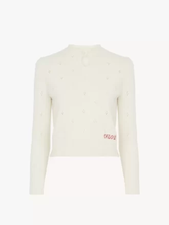 Figurbetonter Pullover aus Woll- und Kaschmirstrick