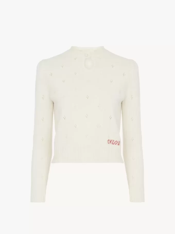 Figurbetonter Pullover aus Woll- und Kaschmirstrick