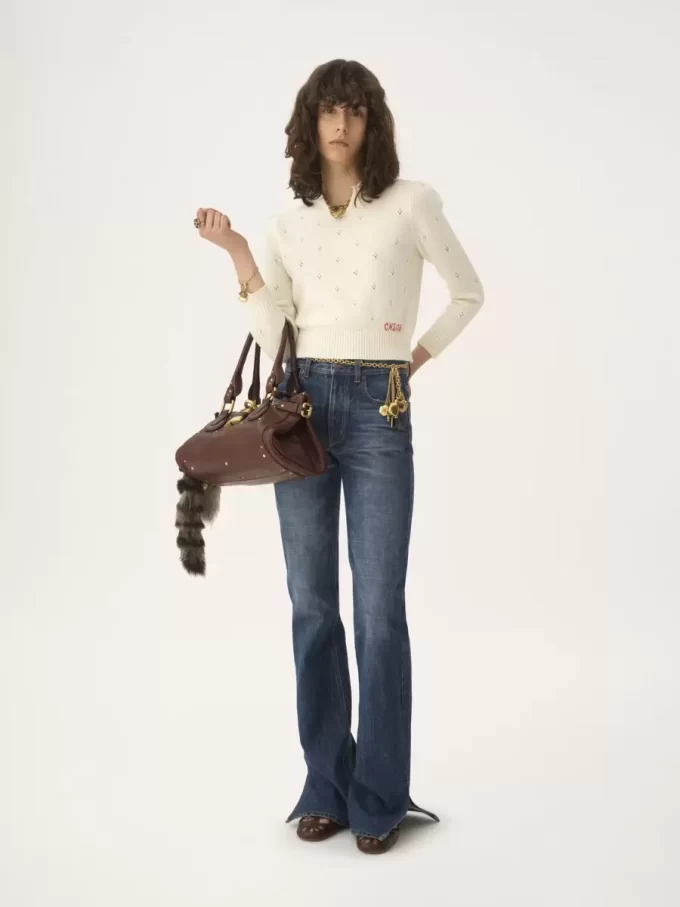 Figurbetonter Pullover aus Woll- und Kaschmirstrick