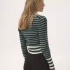 Figurbetonter Pullover mit V-Ausschnitt aus Merinowolle Figurbetonter Pullover mit V-Ausschnitt aus Merinowolle