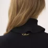 Figurbetonter Rollkragenpullover aus Baumwoll-Woll-Strick Figurbetonter Rollkragenpullover aus Baumwoll-Woll-Strick
