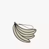 Flache Tasche „Banane“ aus genarbtem Leder
