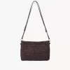 Flache Tasche „Summer Banana“ mit Riemen aus Bast Flache Tasche „Summer Banana“ mit Riemen aus Bast
