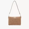 Flache Tasche „Summer Banana“ mit Riemen aus Bast Flache Tasche „Summer Banana“ mit Riemen aus Bast
