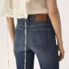 Gerade geschnittene Jeans aus Denim Gerade geschnittene Jeans aus Denim