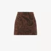 Gerader Minirock aus Gobelin-Jacquard