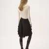 Gerüschte Stufenshorts aus Crêpe de Chine Gerüschte Stufenshorts aus Crêpe de Chine